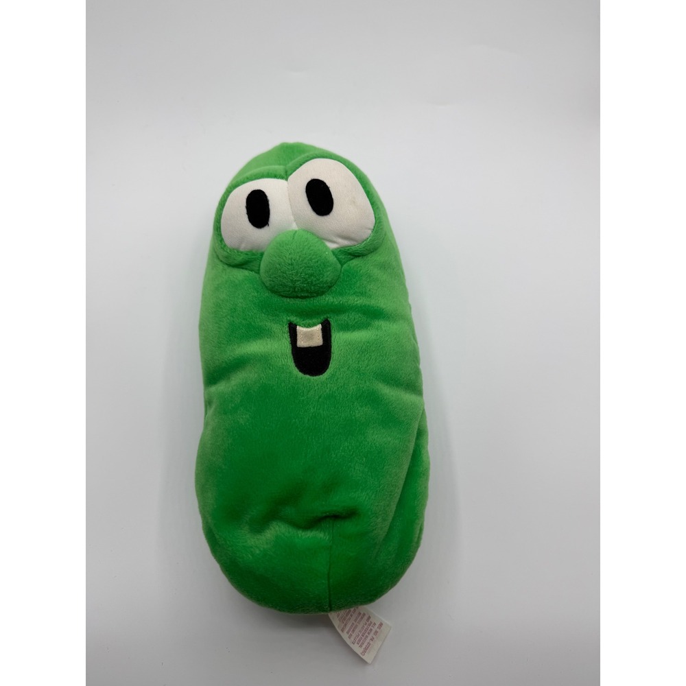 Vintage 2000 VeggieTales Larry the Cucumber & Larry-Boy Plush Fisher-Price Set